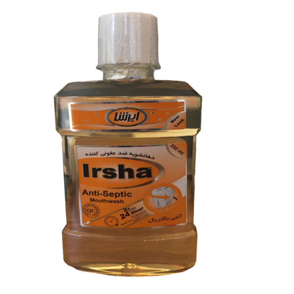 دهان شویه ایرشا (Irsha) مدل Anti Septic حجم 250 میلی‌ لیتر گارانتی سلامت فیزیکی کالا 1 ماه