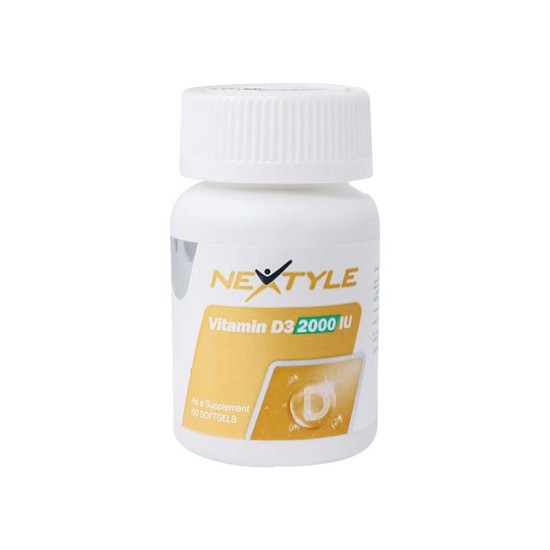 سافت ژل ویتامین دی 3 نکستایل 2000 واحد (Nextyle Vitamin D3 2000 IU) نکستایل بسته 60 عددی گارانتی سلامت فیزیکی کالا 1 ماه