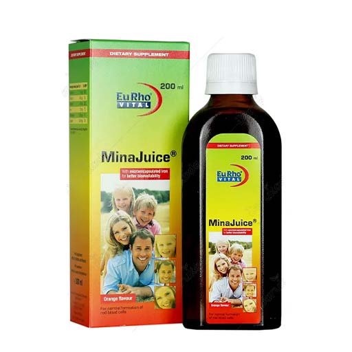 شربت تقویتی مینا جویس (Mina Juice) یورو ویتال