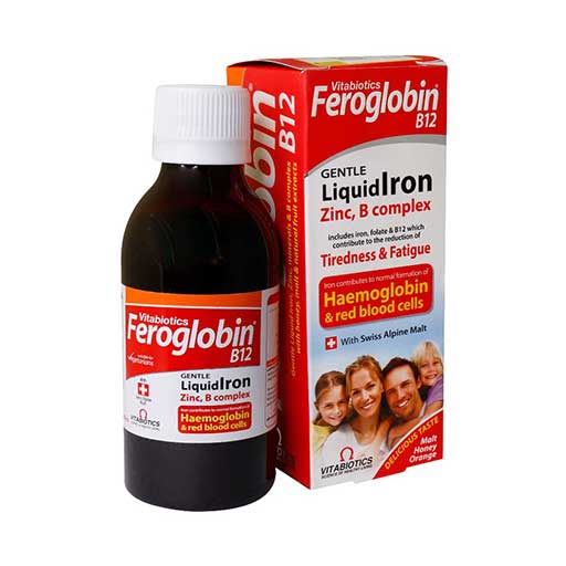 شربت فروگلوبین ب12 (Feroglobin B12) ویتابیوتیکس حجم 200 میلی لیتر گارانتی سلامت فیزیکی کالا 1 ماه