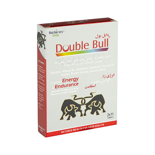 قرص انرژی زای دابل بول (Double Bull) نیچرز انلی بسته 30 عددی گارانتی سلامت فیزیکی کالا 1 ماه