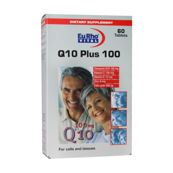 قرص مکمل کیوتن پلاس 100 (Q10 Plus 100) یورو ویتال بسته 60 عددی گارانتی سلامت فیزیکی کالا 1 ماه