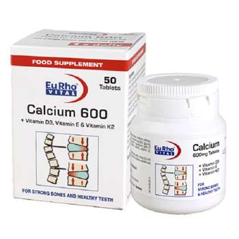 قرص کلسیم (Calcium) یورو ویتال 50 عددی گارانتی سلامت فیزیکی کالا 1 ماه