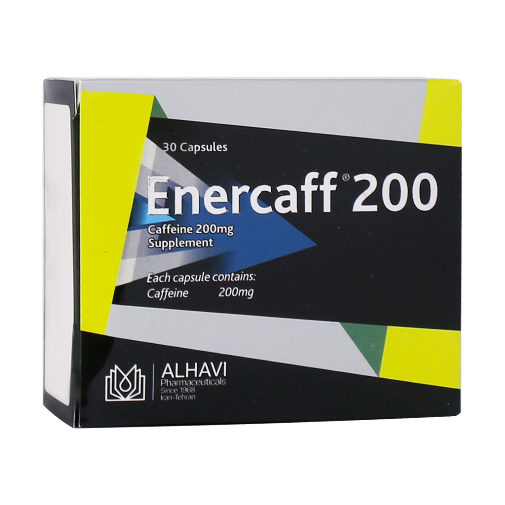 کپسول انرکاف 200 ( Enercaff 200) الحاوی بسته 30 عددی گارانتی سلامت فیزیکی کالا 1 ماه