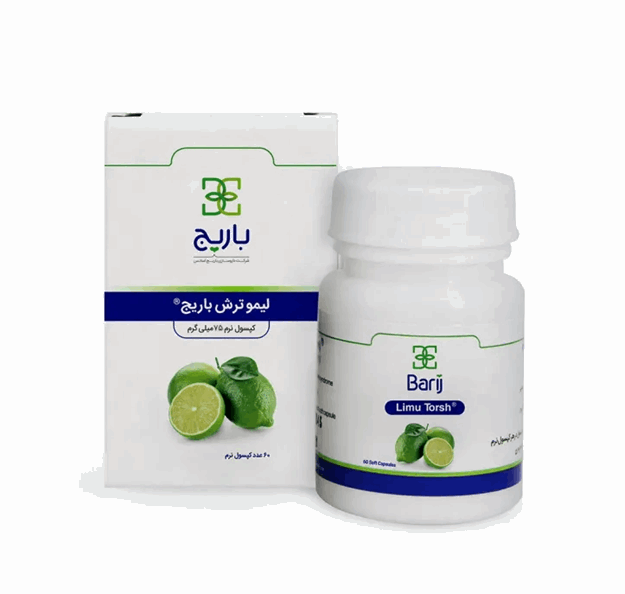 سافت ژل لیمو ترش 75 میلی گرمی (Lime 75 mg) باریج اسانس بسته 60 عددی